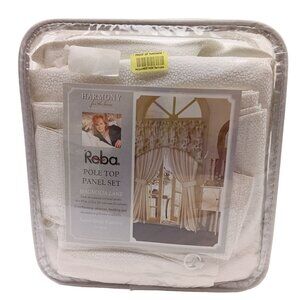 Reba Harmony for the Home Drapery, Magnolia Lane Pole Top Panel Set Curtains, El